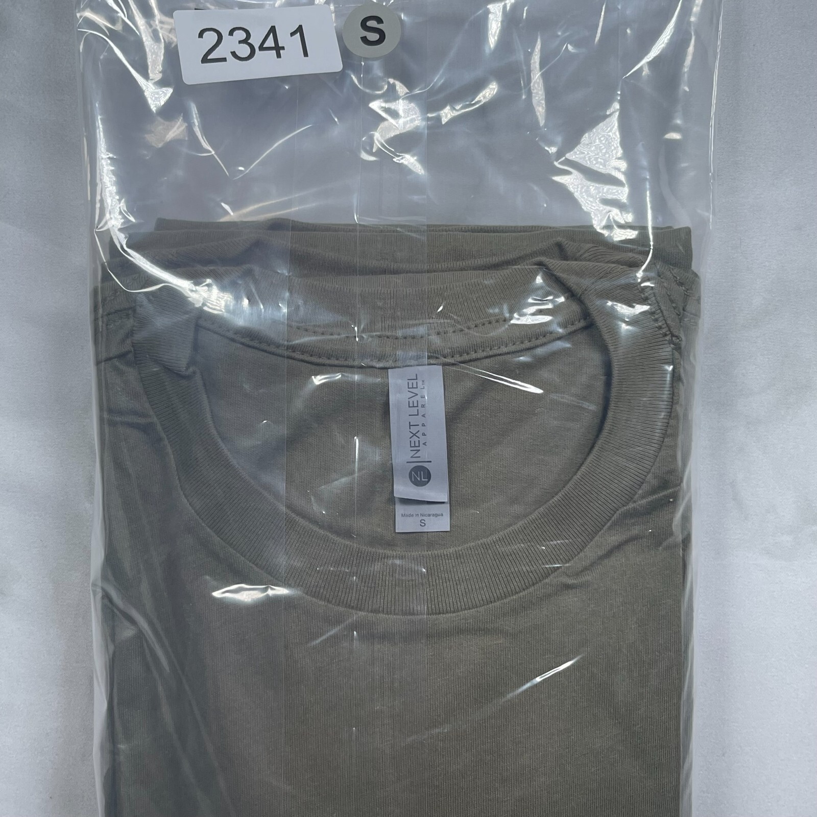 Lot of 3 Next Level Unisex Premium Army TShirts Plain Super Soft US Size S gallery