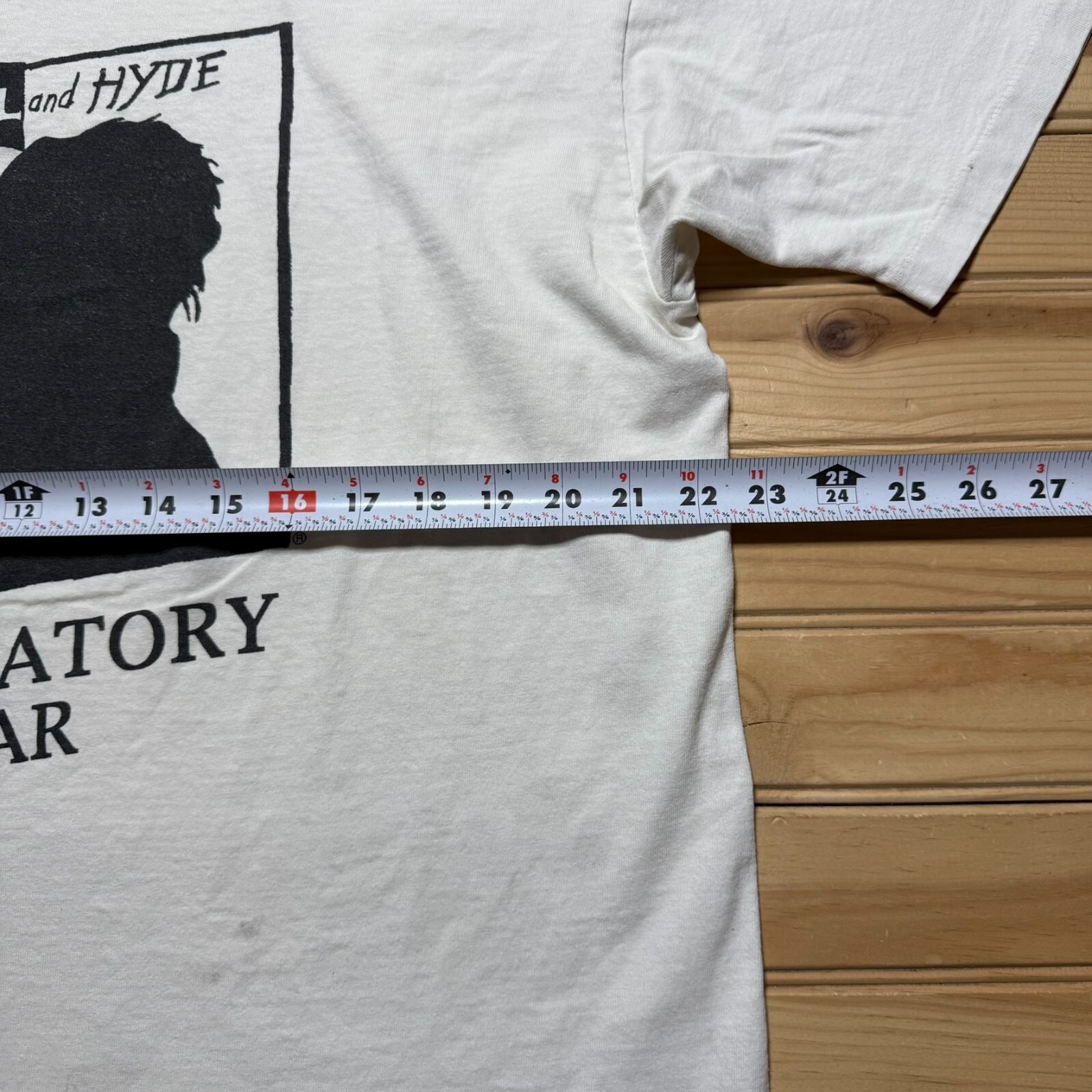 Vintage 90s EERIE JEKYLL AND HYDE'S LABOTATORY BAR Good Evil Twin Shirt Size XL gallery