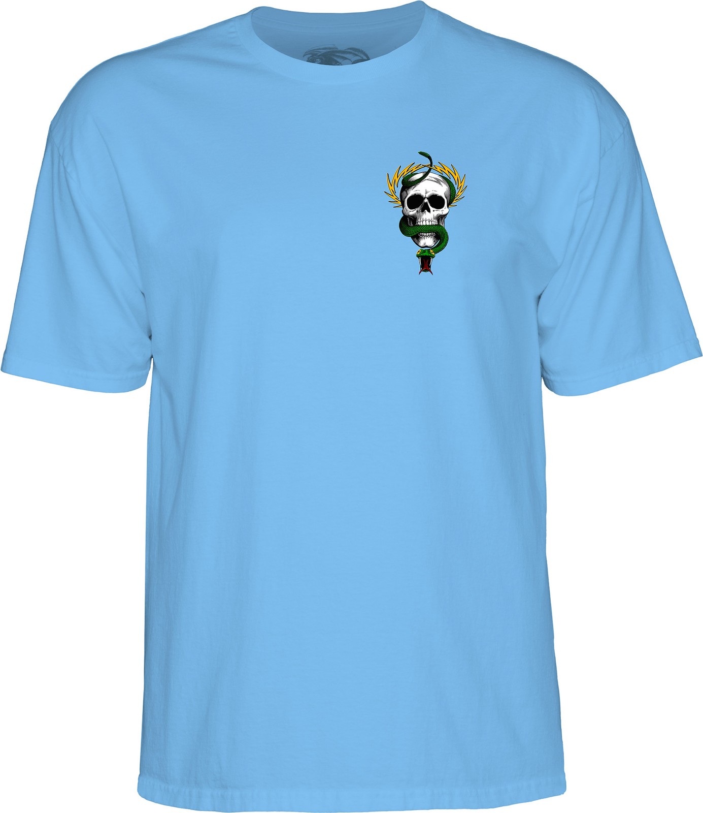 Powell Peralta Mike McGill SKULL AND SNAKE Skateboard T Shirt CAROLINA BLUE gallery