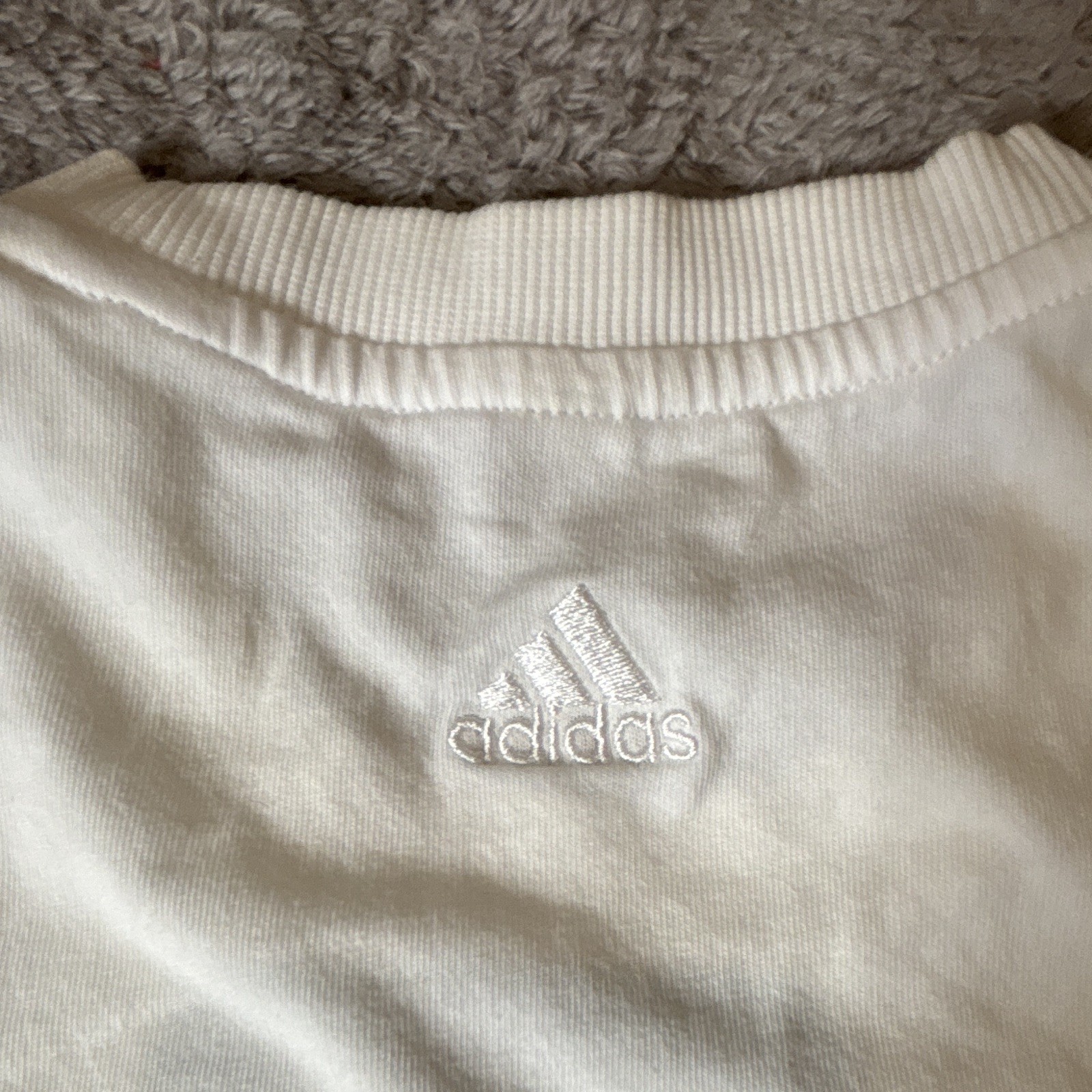 adidas Sportswear Men's White Graphic Print Crew Neck T-Shirt Short Sleeve S gallery