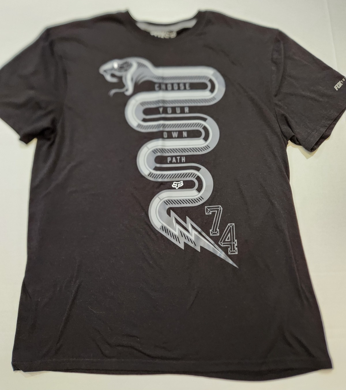 Fox Active Choose Your Own Path Snake Regular Fit Black T-Shirt L gallery