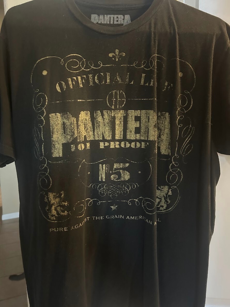 PANTERA 2010 Official Live 101 Proof Graphic Mens XL Heavy Metal Band Tee