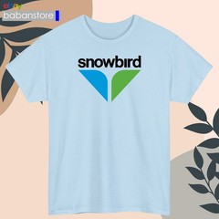 Snowbird Ski Resort Logo Black/White/Grey/Navy/Red/Light Blue T-Shirt S-5XL