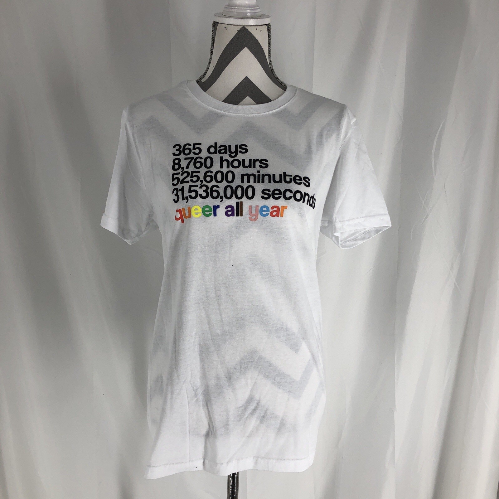 Phluid Pride T-shirt Small Queer all year 365 days LGBTQIA New gallery