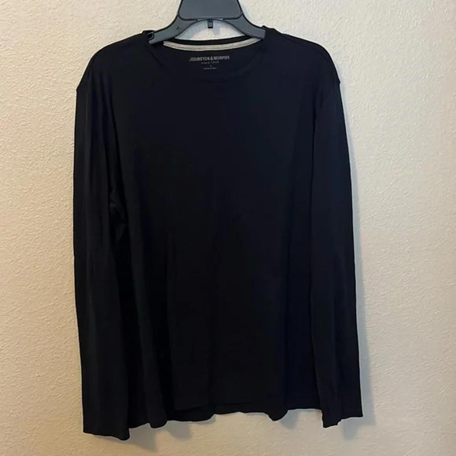 Johnston & Murphy Long Sleeve TShirt Navy Size Large gallery