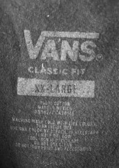 VANS Double-Sided Graphic Tee T-shirt XXL Navy Blue Skater Beach Surfer