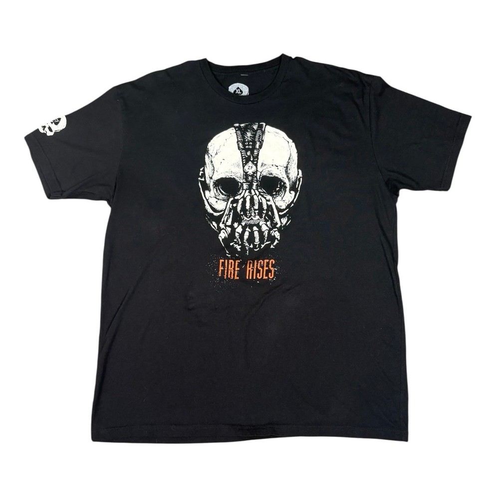 Wash With Souls Fire Rises Skull Graphic T-shirt Men’s XL Black Grunge Punk Edgy