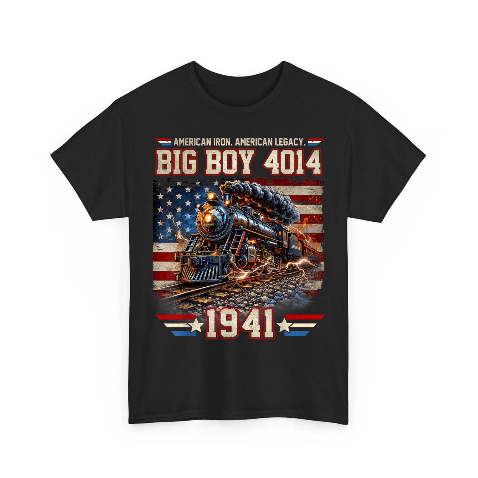 Big Boy 4014 Vintage Steam Locomotive Railroad Train Engine Unisex T-Shirt gallery