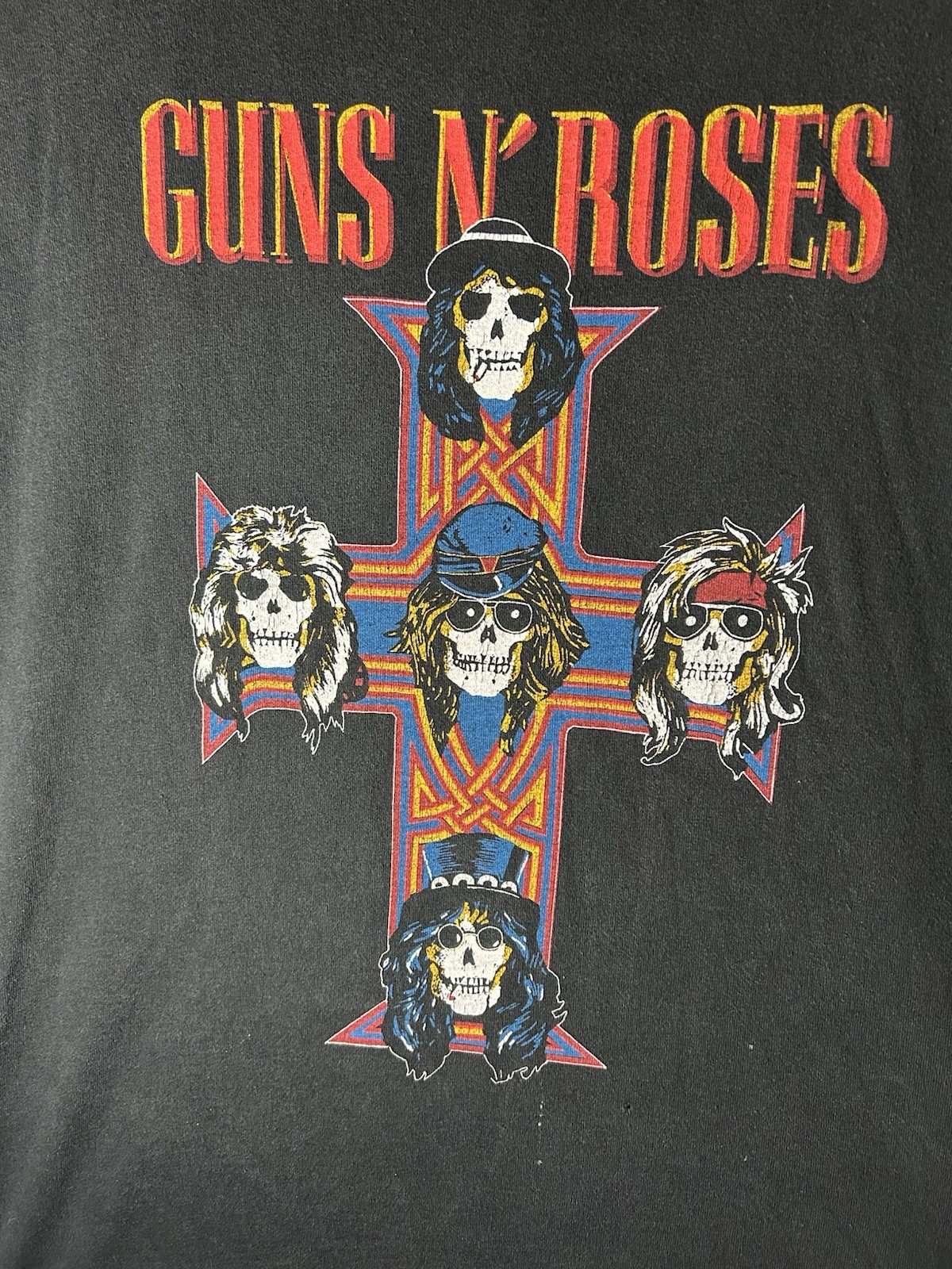 VINTAGE RARE GUNS N ROSES APPETITE FOR DESTRUCTION T-SHIRT USED NO SIZE TAG! gallery