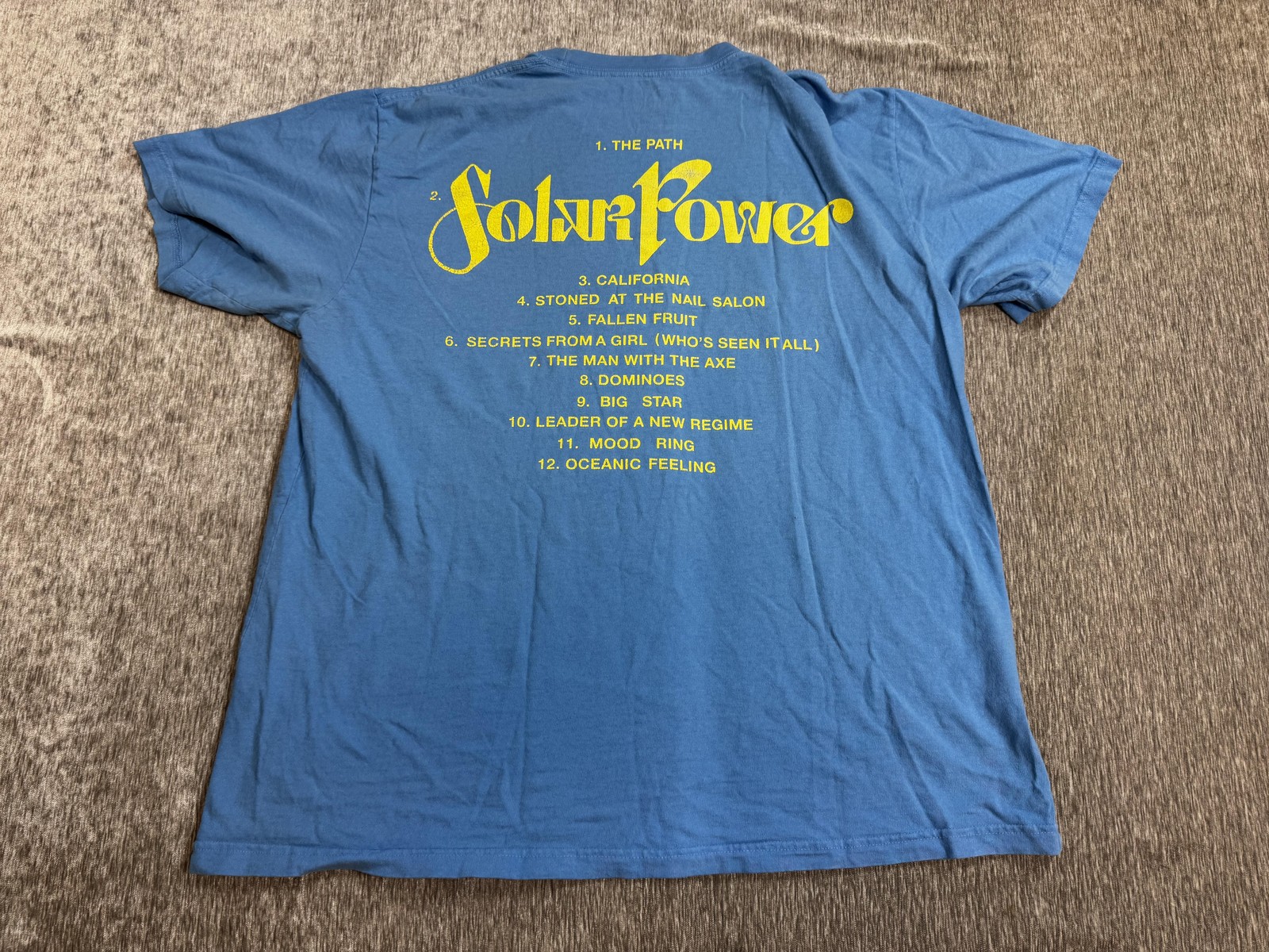 Lorde Shirt Adult Large Blue Solar Power Album Tracklist Graphic Band Tee Tour gallery
