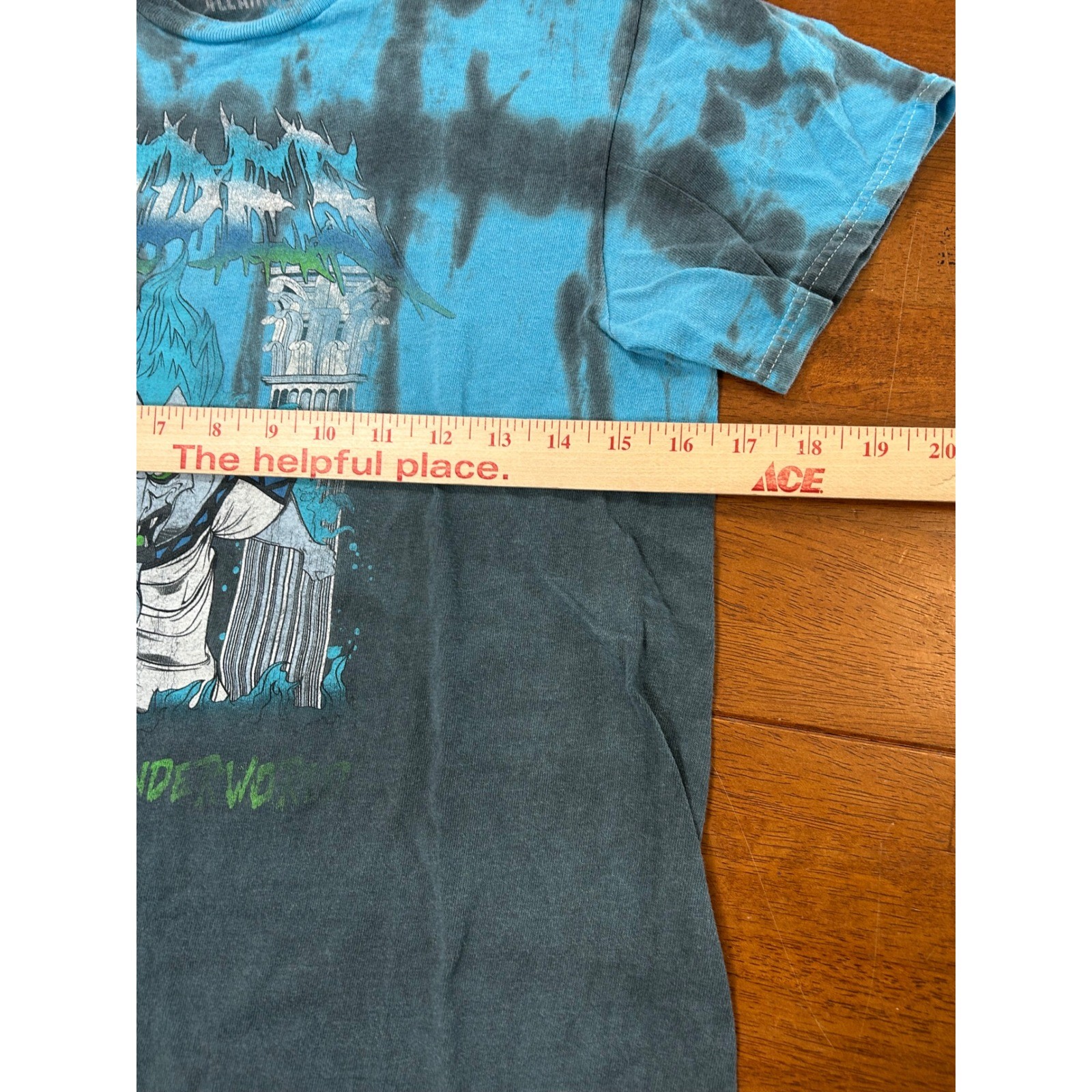 Disney Villains Hades Shirt Mens Small Blue Black Tie Dye God of the Underworld gallery