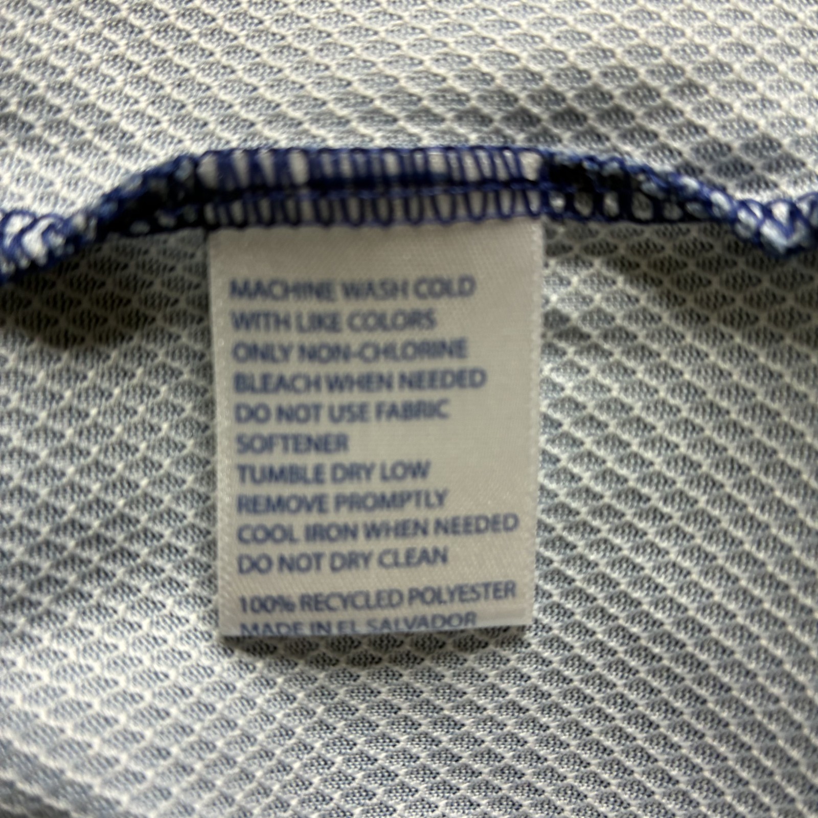 Southern Tide Shirt Size Med Blue Tee Long Sleeve Shirt 100% Recycled Polyester gallery
