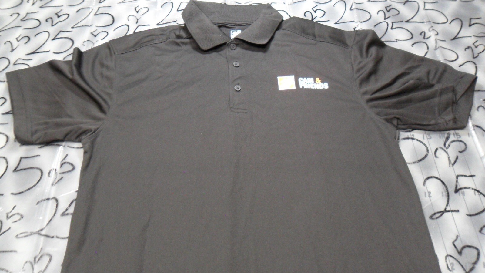Medium NWOT 100% Poly Home Depot Cam & Friends Polo Black Rental Employee Shirt gallery