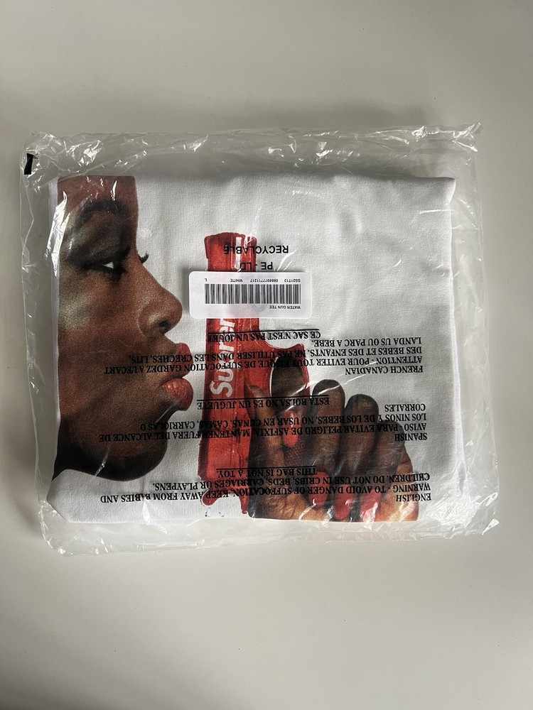 Supreme Water Gun Pistol Tee Large White SS21 DS