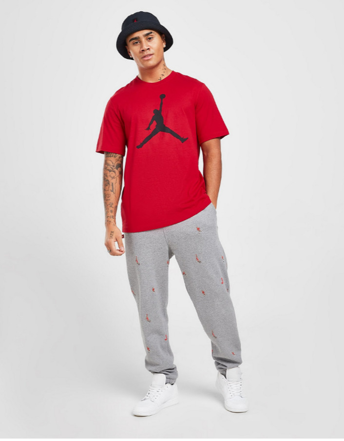 Nike Air Jordan Jumpman Logo Tee Mens T-Shirt Red Multi Size Casual Top gallery
