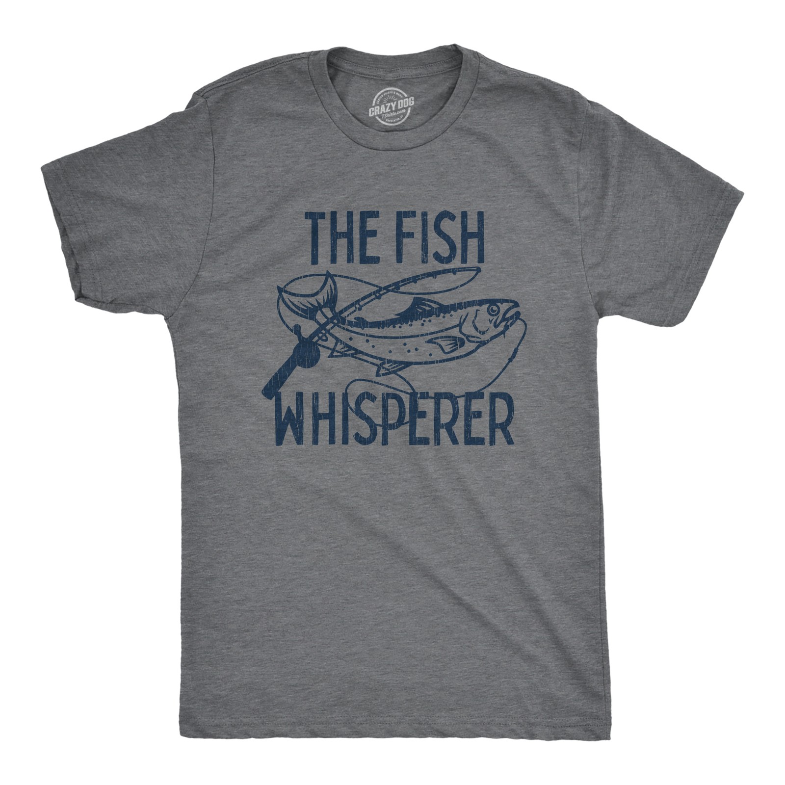 Mens The Fish Whisperer T Shirt Funny Fishing Lake Time Graphic Novelty Tee gallery