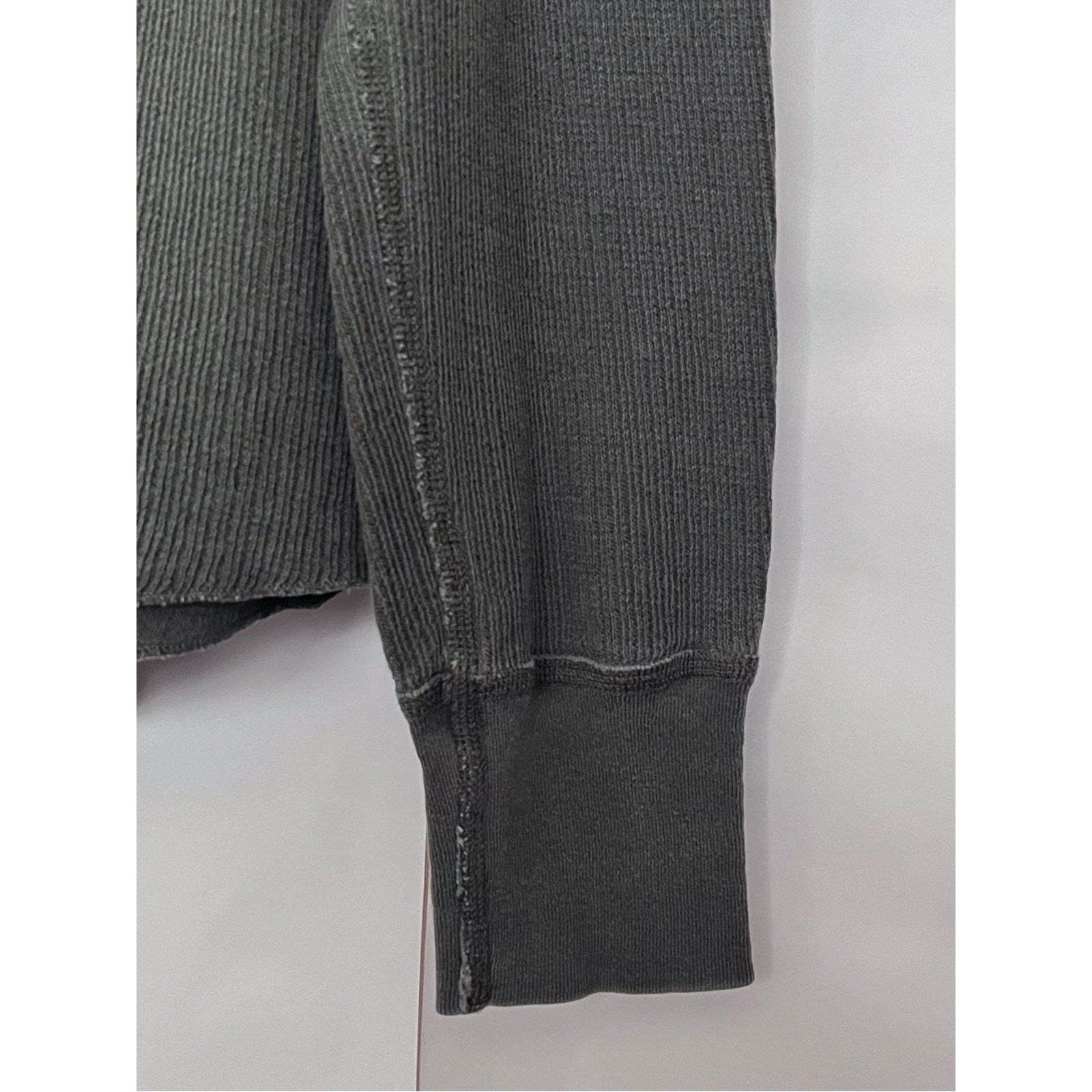 Buck Mason Mens Vintage Thermal Surplus Tee Long Sleeve Waffle Size Medium Gray gallery