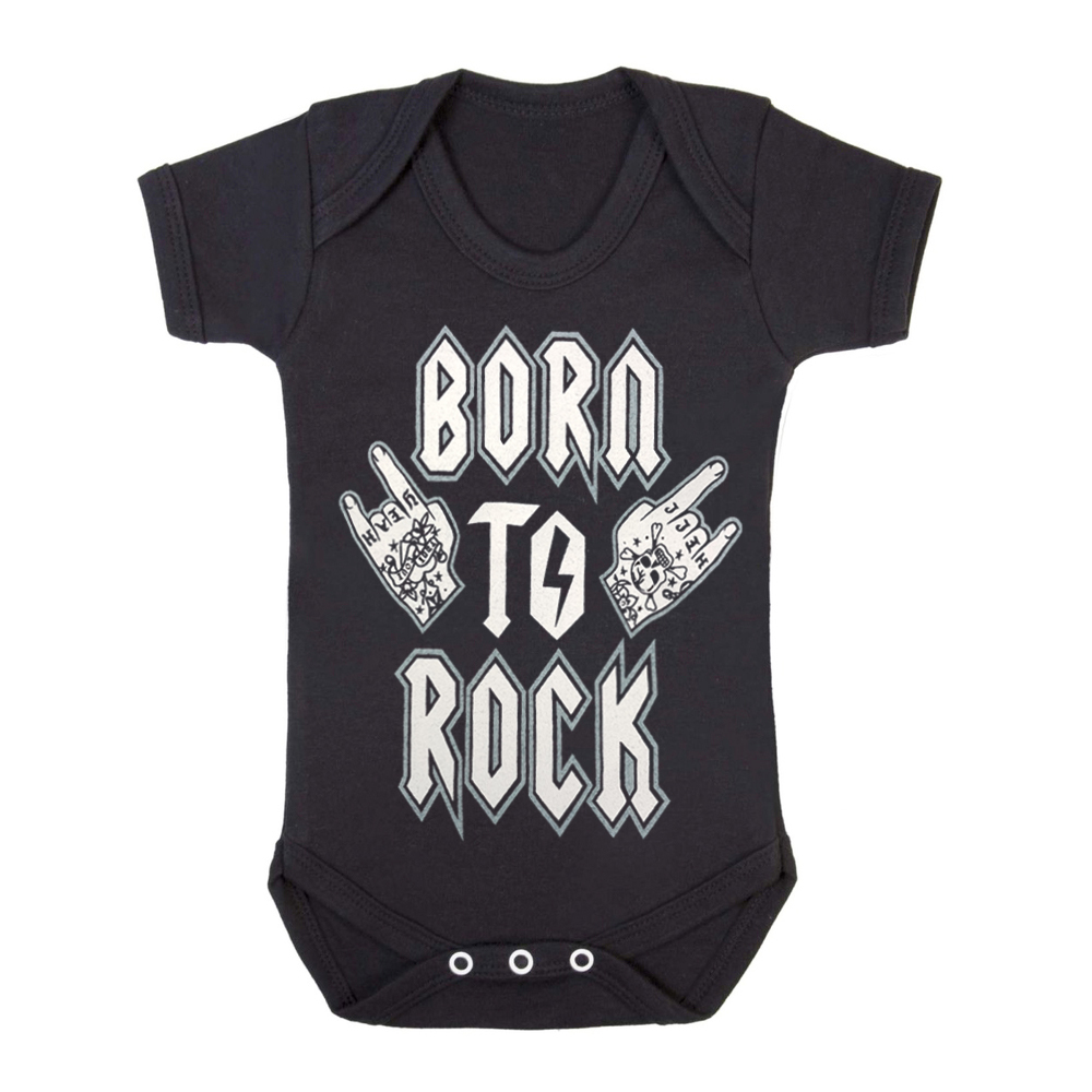 UNISEX BABY GROWS/Rock/Metal/Skull/Tattoo/Funny/Toddler/Newborn/Gift/Bodysuit gallery
