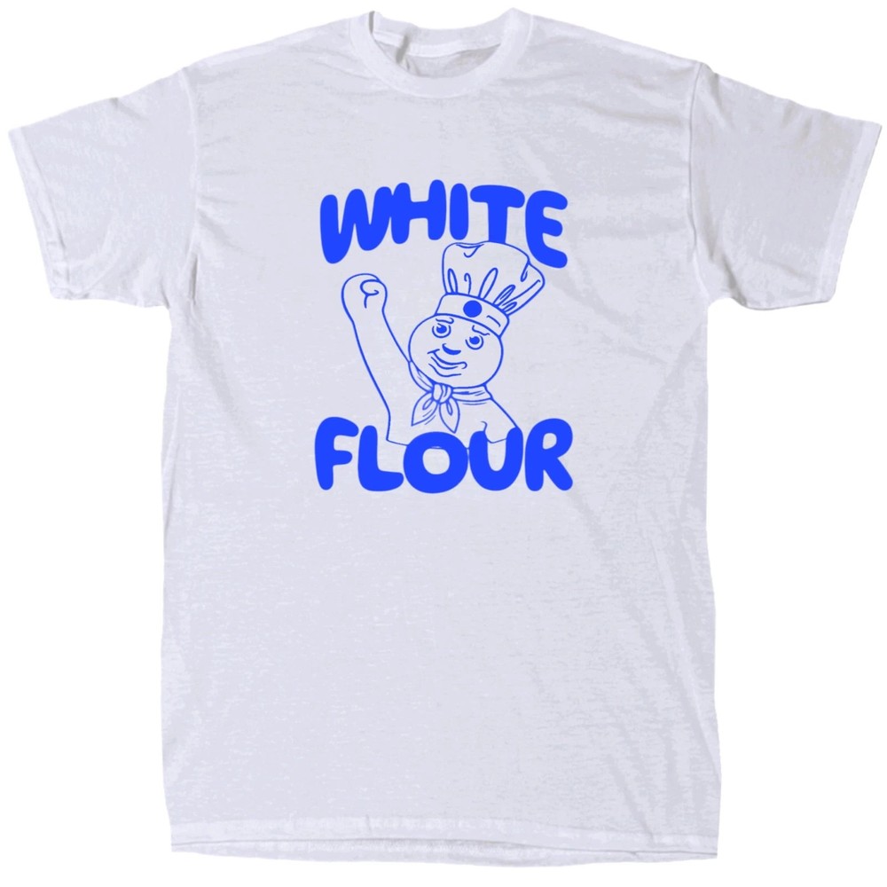 White Flour Men’s Funny Offensive T-Shirt – Cotton – Gift
