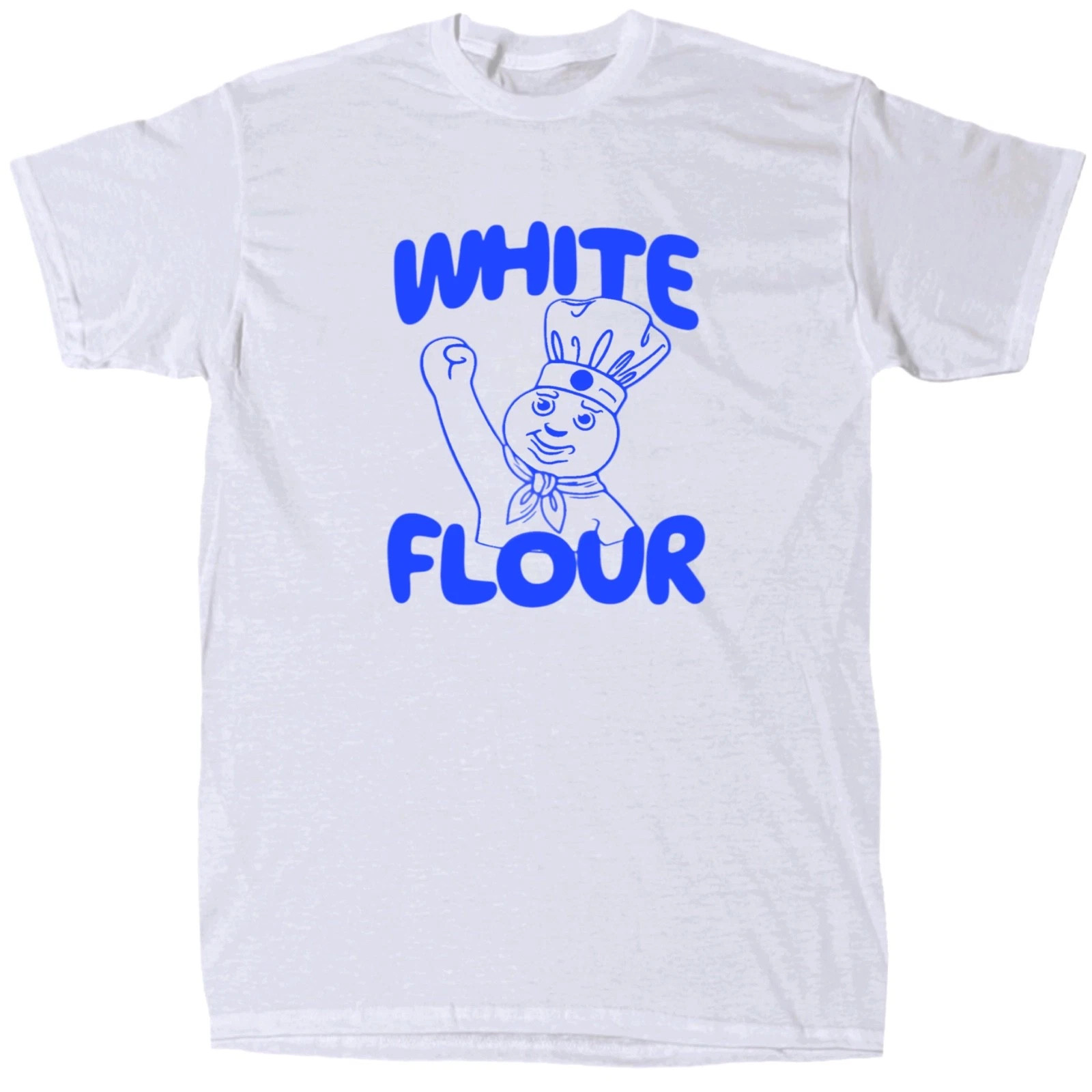 White Flour Men’s Funny Offensive T-Shirt – Cotton – Gift