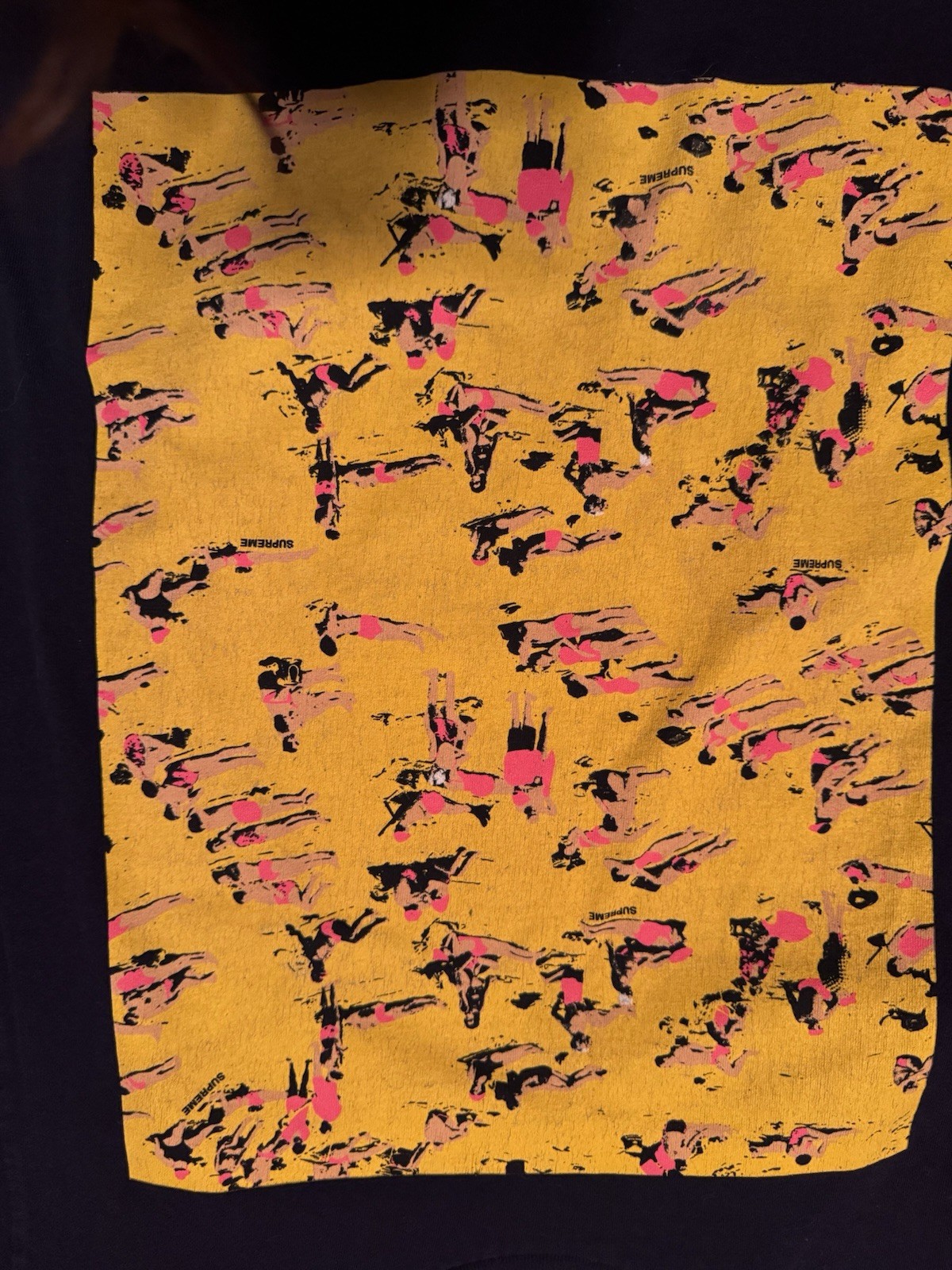 SS16 Supreme Beach Tee size M medium navy T-shirt gallery