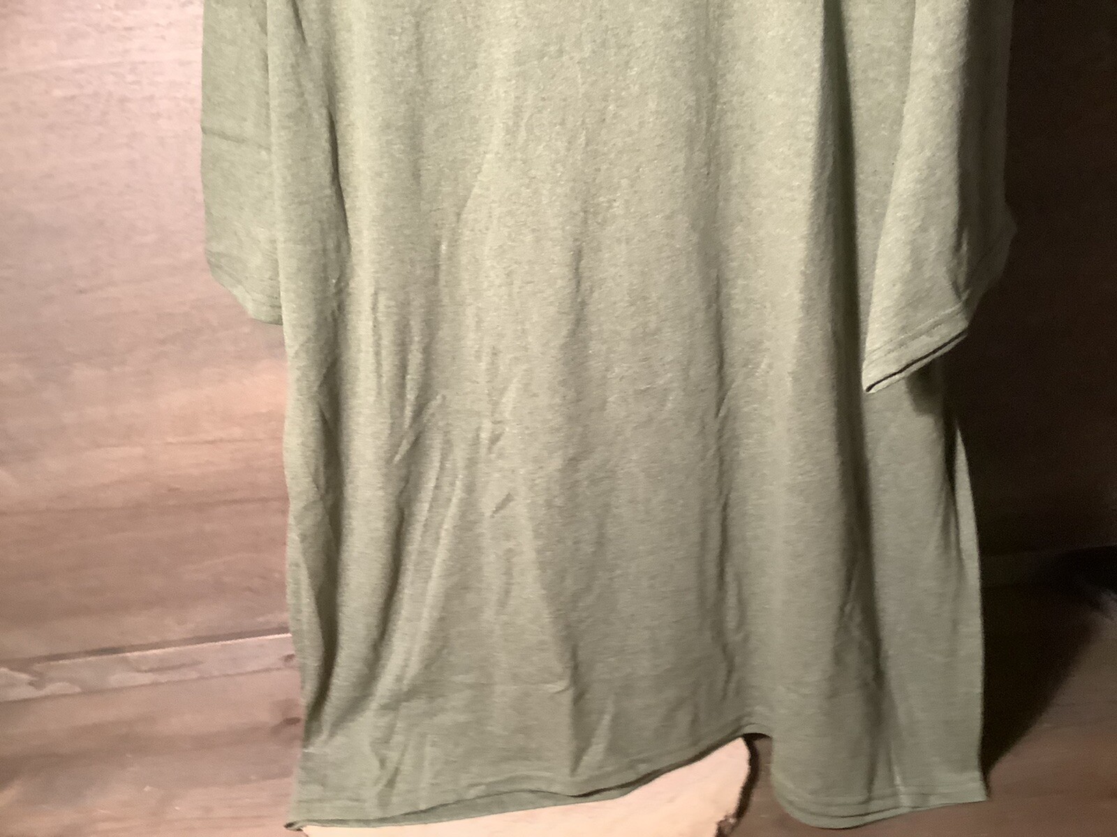 Hanes Mens ECOSMART T-Shirt POLY Cotton GREEN T Shirt Plain Tee Top 3X NEW gallery