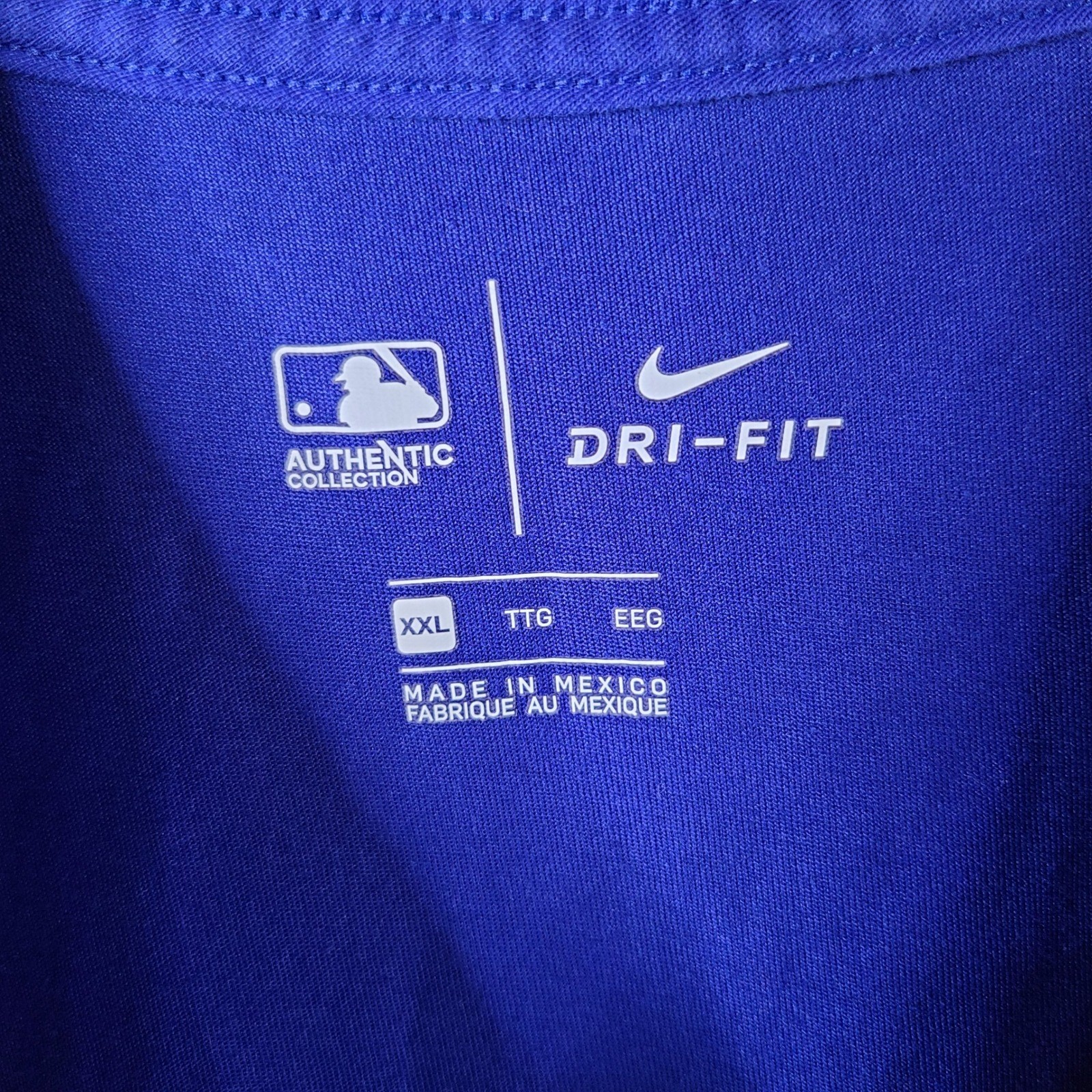 Nike Los Angeles Dodgers Shirt Mens XXL Blue Dri-Fit Baseball Tee MLB Authentic gallery