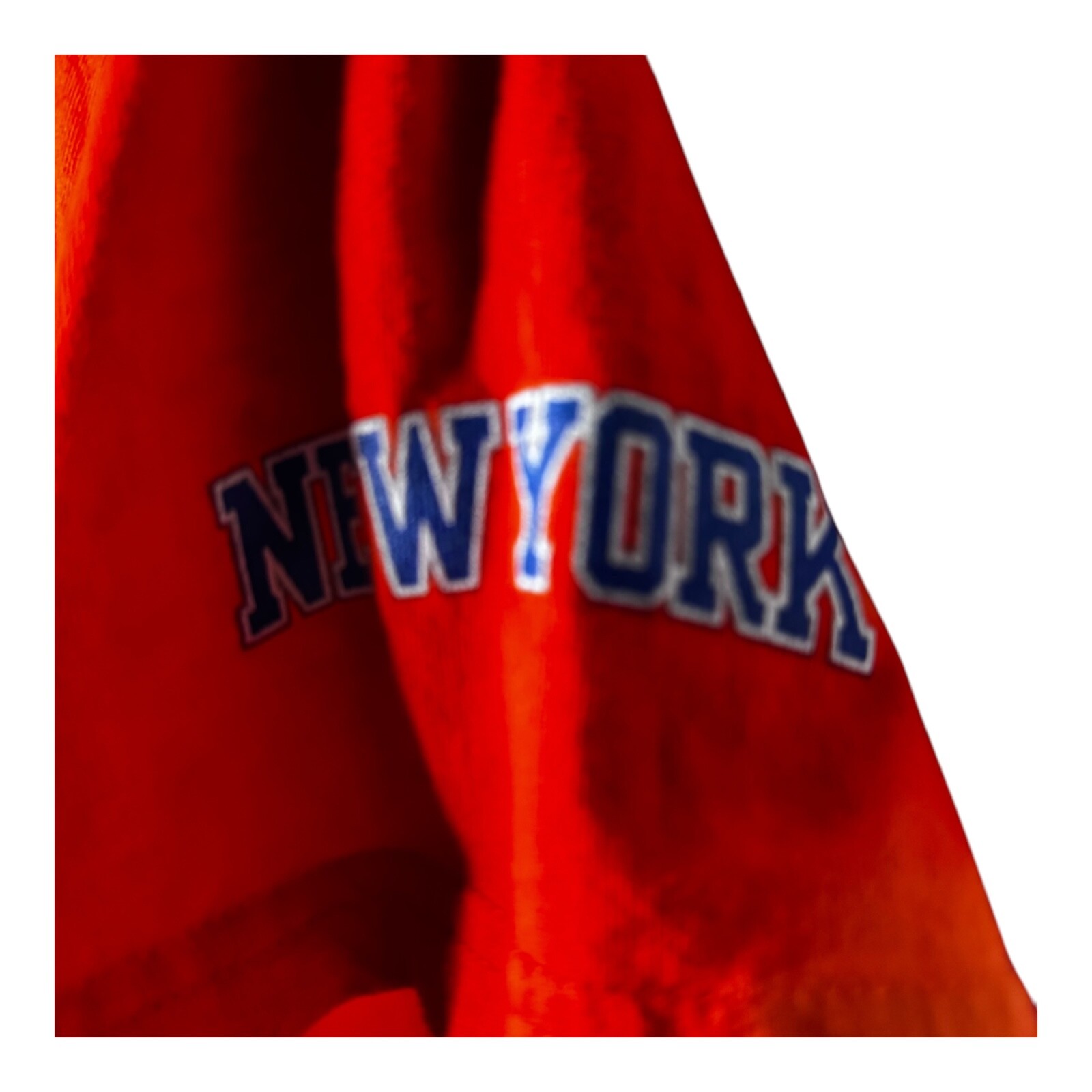 Kenya Size Large T- Shirt Bronx New York #Knickstape Orange Crew Neck Tee . gallery