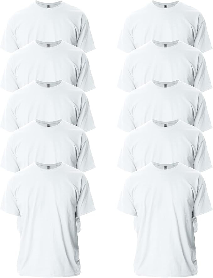 Gildan Adult Ultra Cotton T-Shirt, Style G2000, Multipack - White gallery