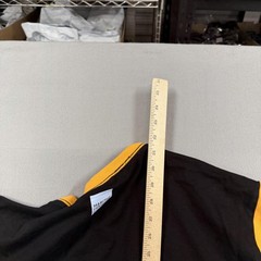 Marithe Francois Girbaud Shirt Mens 4XL Black Yellow Long Sleeve Graphic Logo