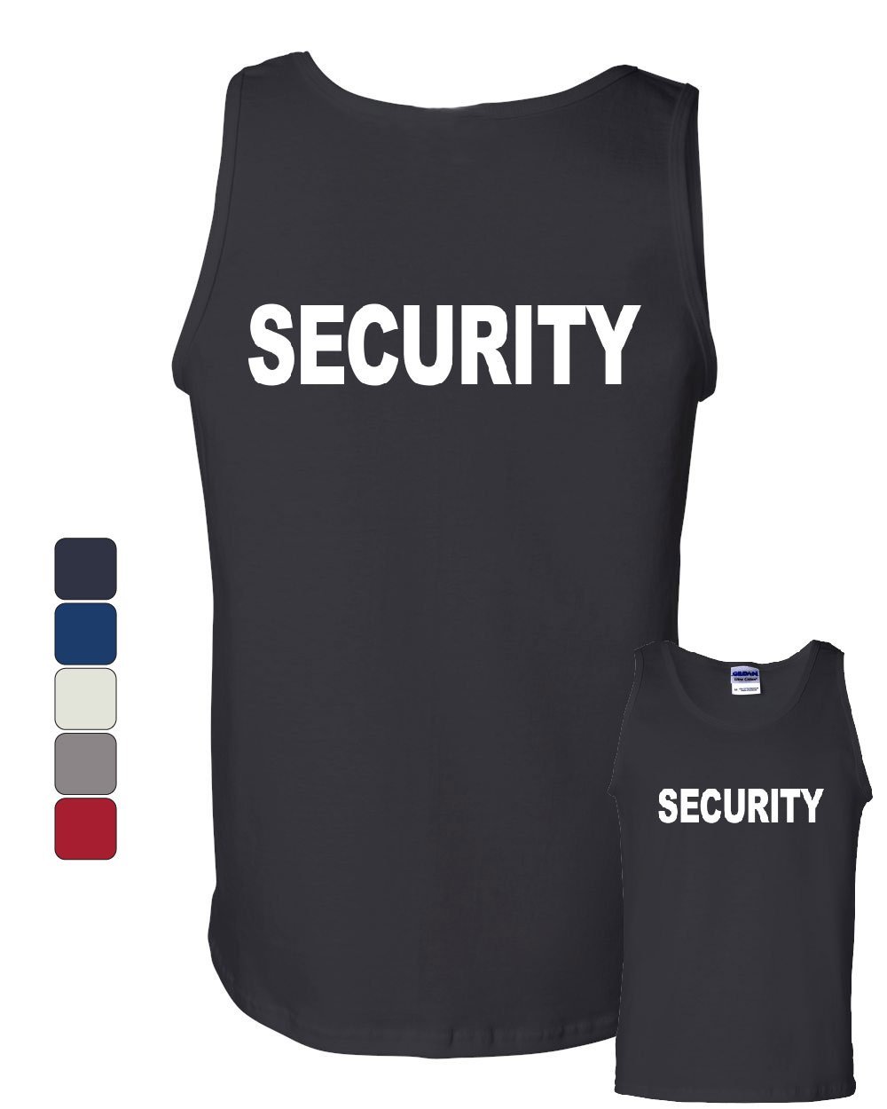 Security Tank Top Bouncer Police Event Staff Uniform Guard Sleeveless gallery