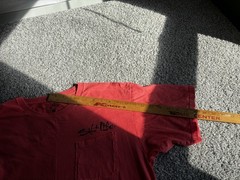 Salt Life Men’s L Regular Red Crew Neck Short Sleeve Pocket Logo Graphic Tee