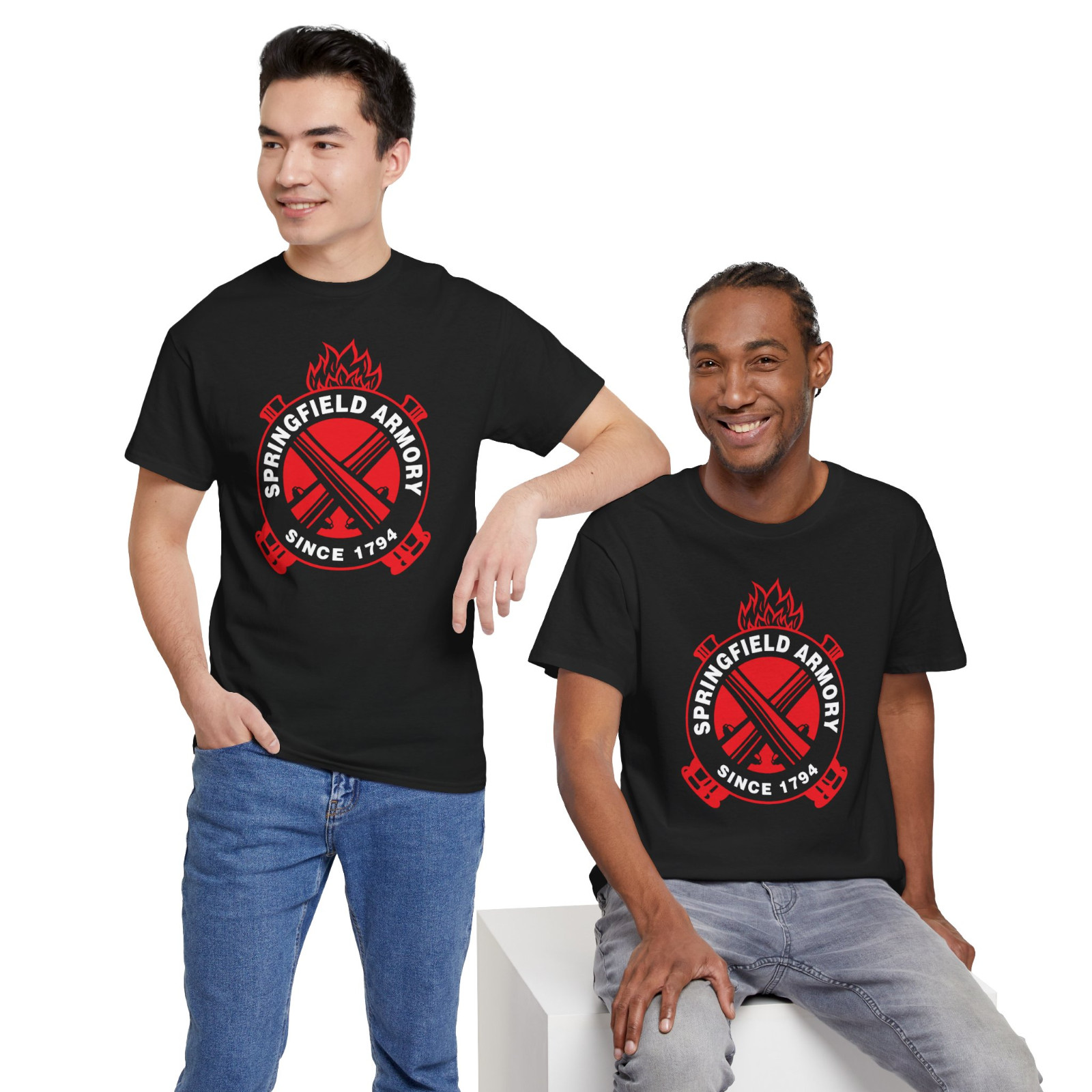 New Springfield Armory Logo Men's T-Shirts American Size Tees gallery