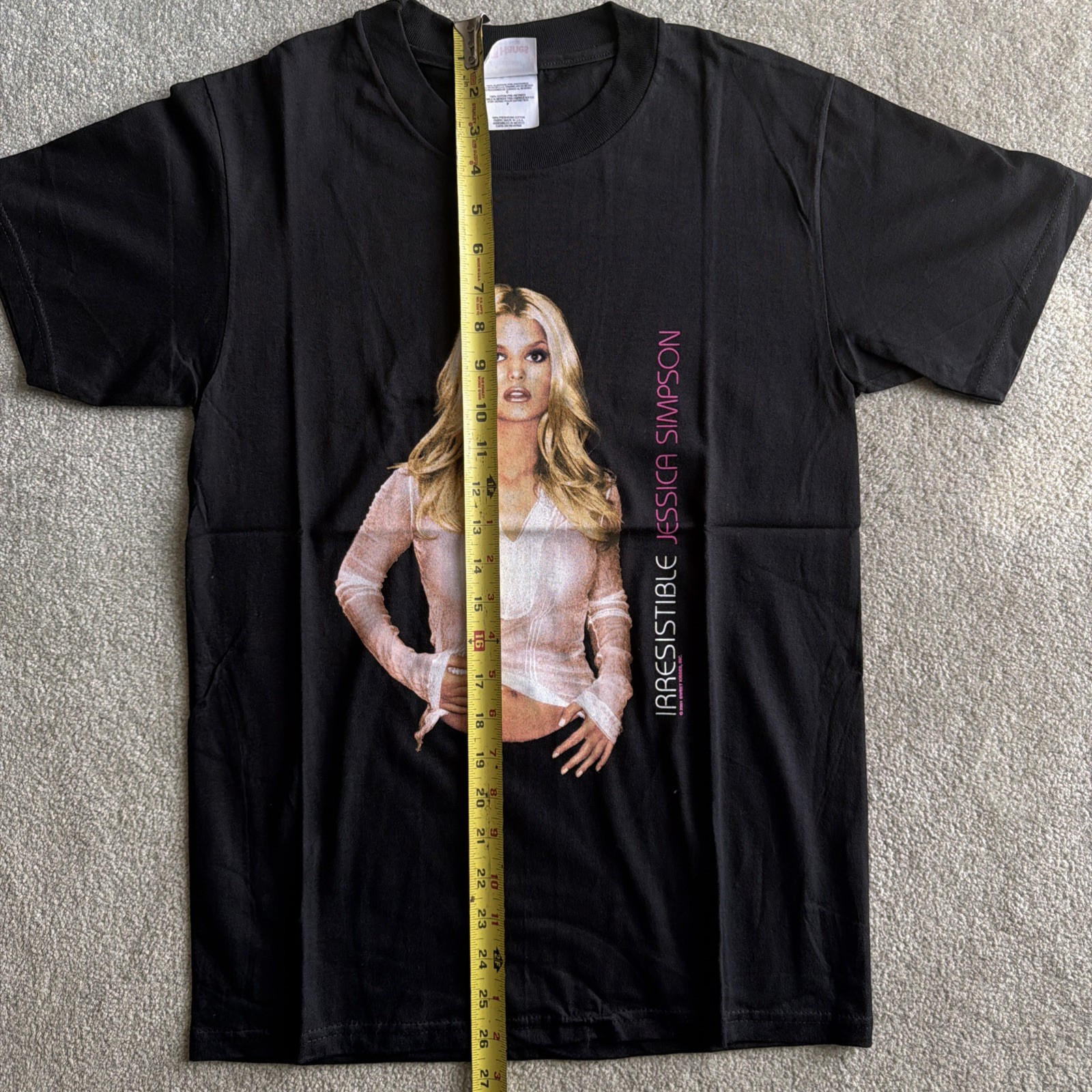 Jessica Simpson Irresistible Tour 2001 Dreamchaser Double Sided Authentic Vtg S gallery