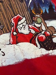 Vintage Christmas “Schmidt House” Santa Rudolph 90s Jerzees T-Shirt XL Comics