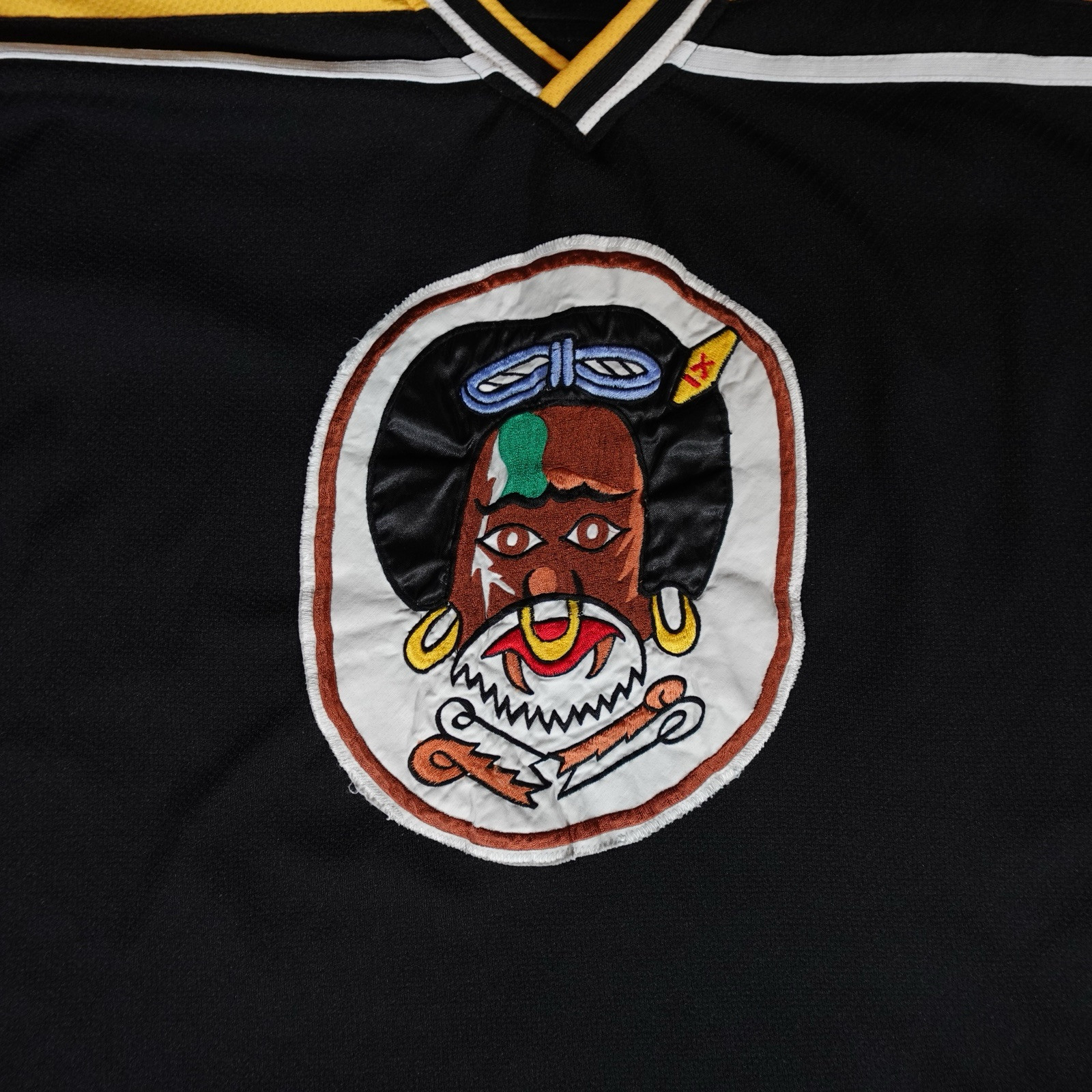 Vintage US Air Force 80th Fighter Squadron Hockey Jersey Mens L (Estimated) gallery