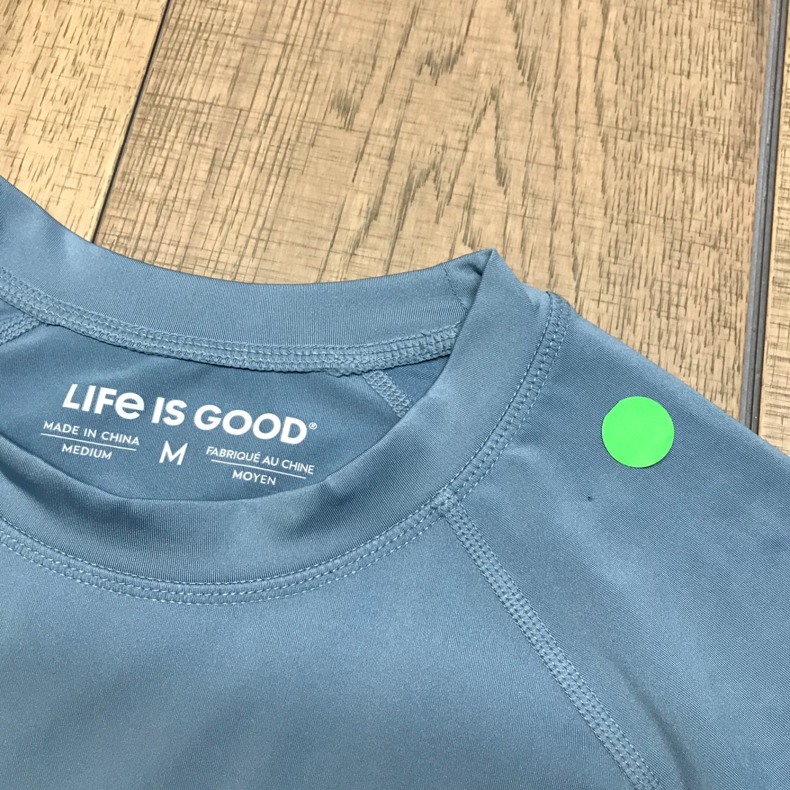 Life is Good Yacht Shirt Mens Size M Blue Long Sleeve Tee Boat Performance UPF50 gallery