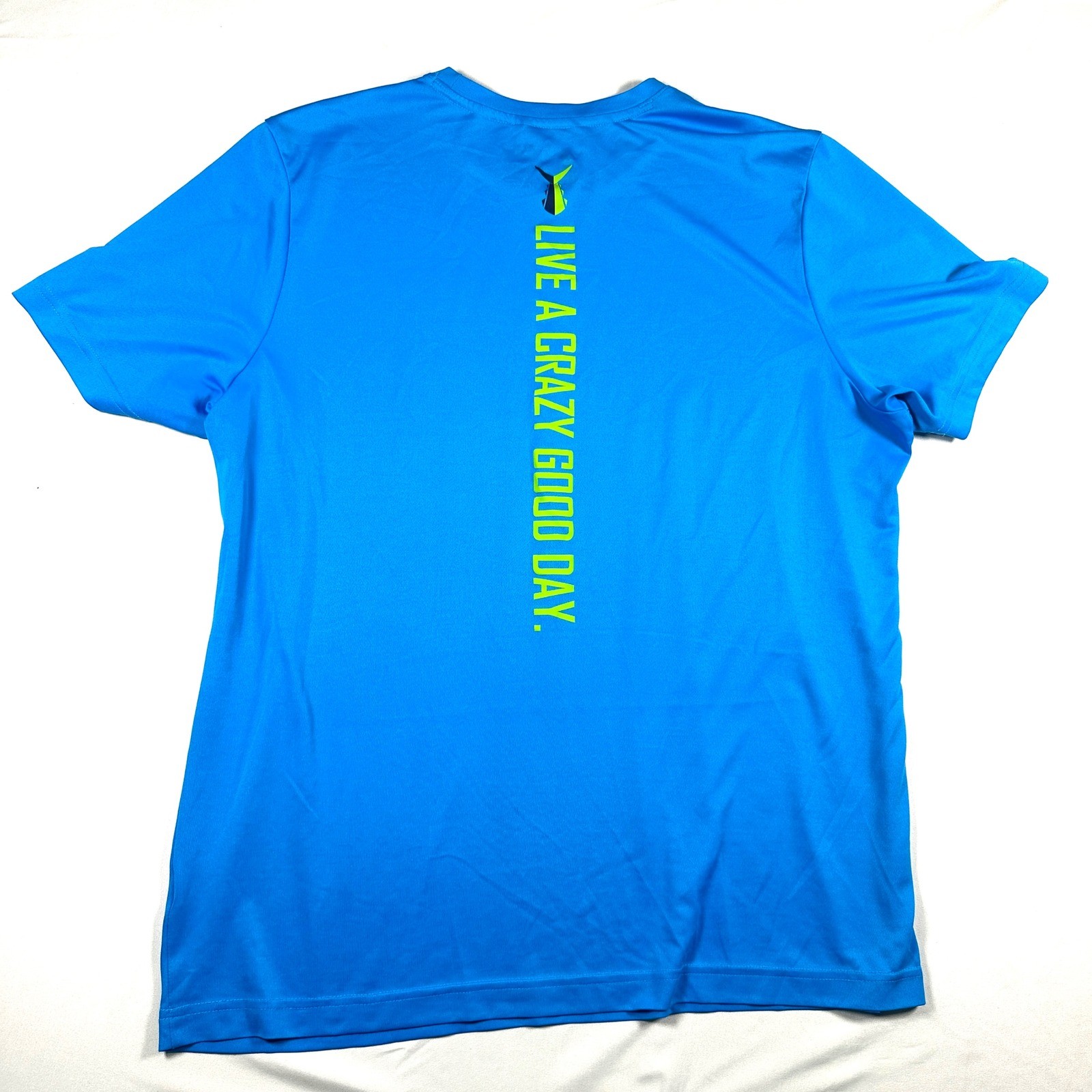 Tunaskin Mens Blue Performance T-Shirt Recycled Polyester Fishing Top Large gallery