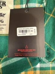 Cakeworthy Stranger Things Hawkins High School Flannel Shirt Unisex 4XL NWT
