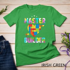 Cool Master Builder Funny Building Blocks Gift T-Shirt Unisex T-shirt