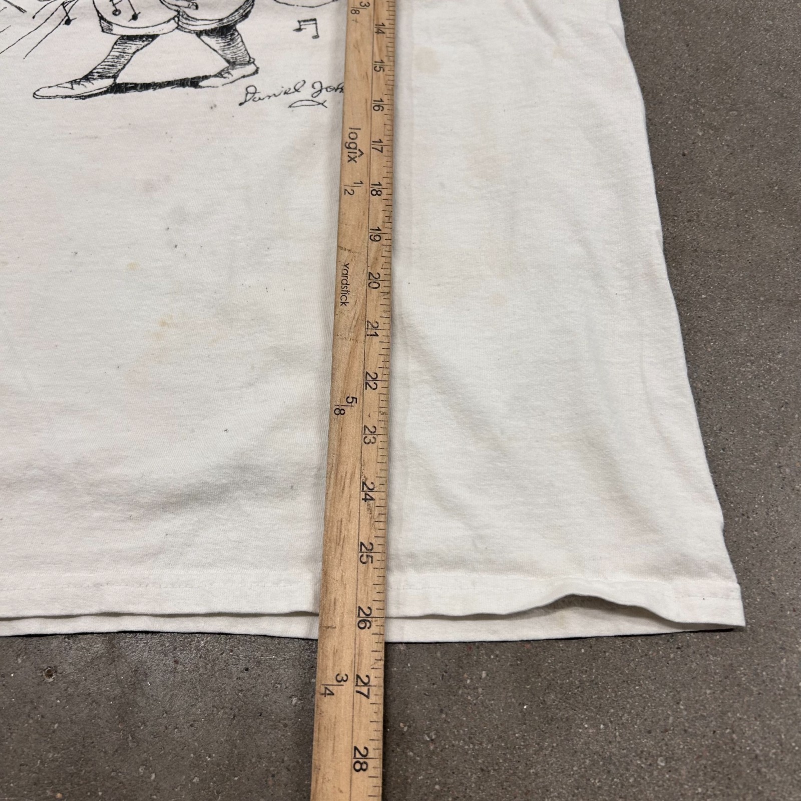 Vintage y2k Worn in Thrashed Daniel Johnston Band Tee T Shirt Grunge gallery