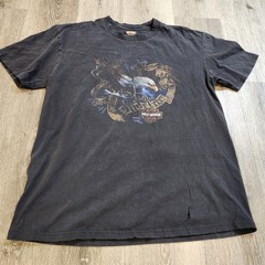 Vintage Harley Davidson Memphis Tennessee Graceland Distressed Shirt Size Large