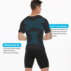 4 Pack Men Compression Undershirt Slim Tank Top Workout Vest Abdomen Body Shaper