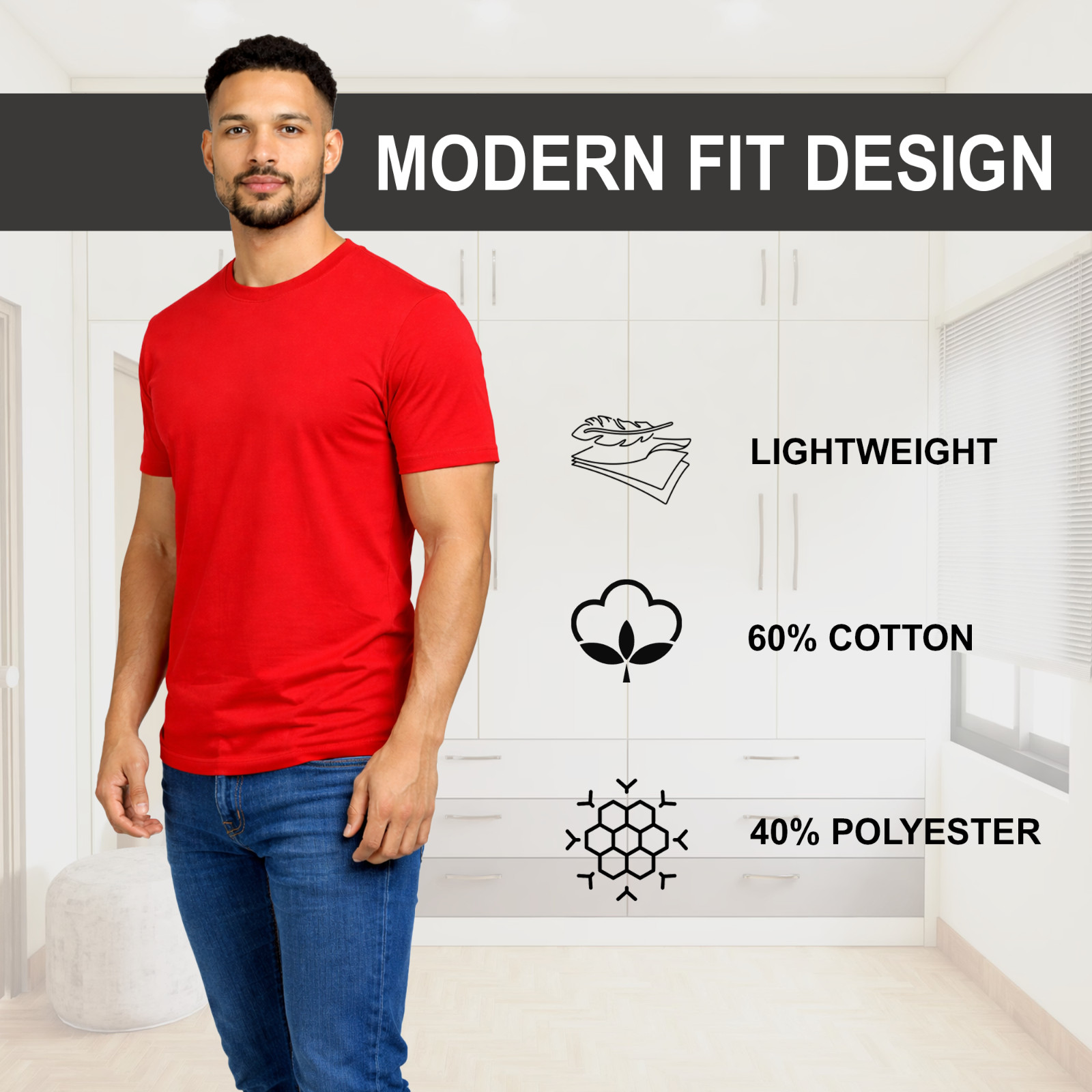 Men's Casual Crew Neck T-Shirt Tee (S-3XL) Free Shipping gallery