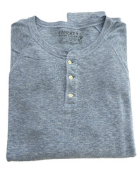 Faherty Cloud Cotton Henley Men’s Sz. XL Light Blue Long Sleeve Shirt!