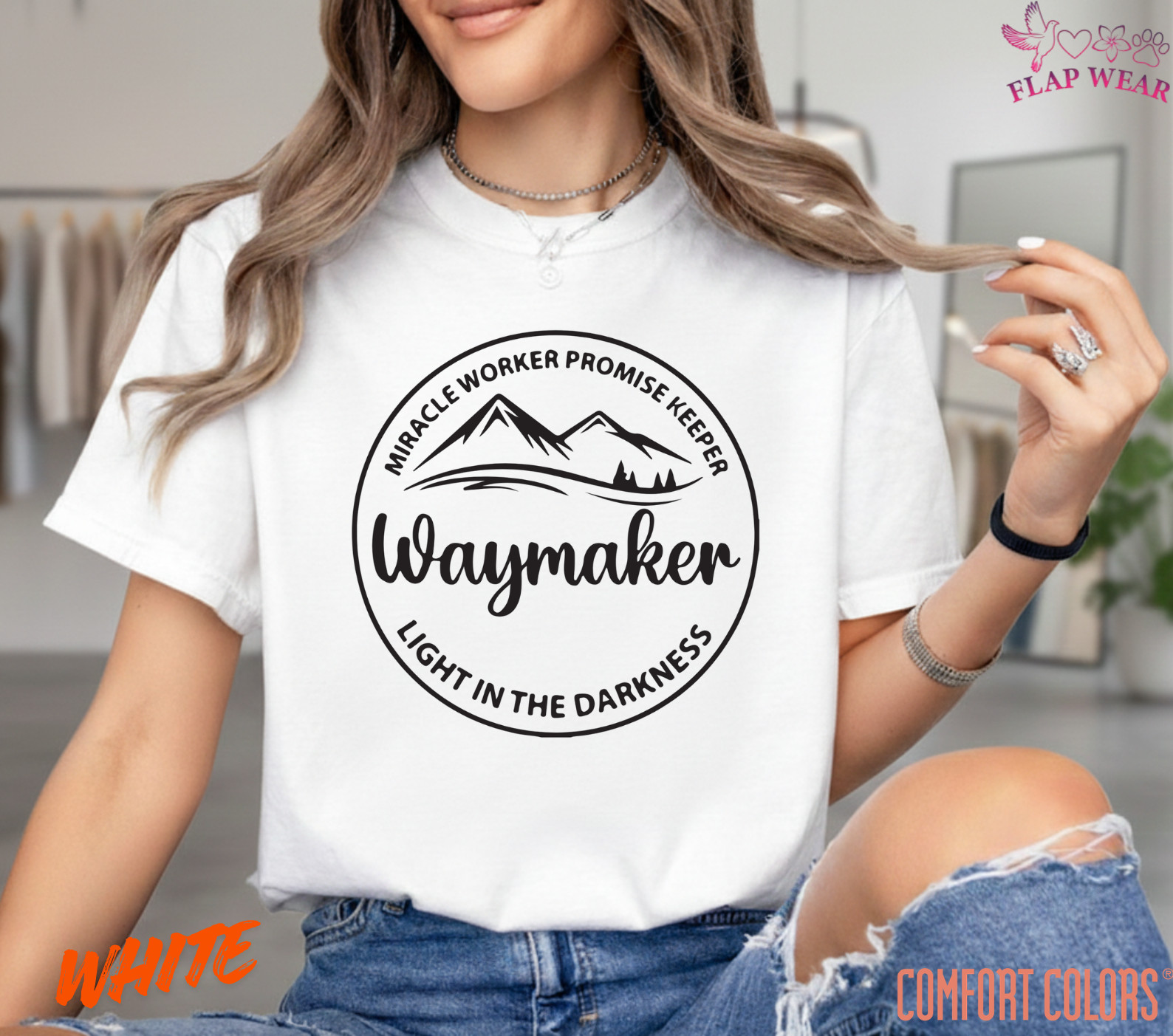 Unisex Waymaker Christian T-Shirt, Men T shirt,Women T shirt Gift Christian gallery