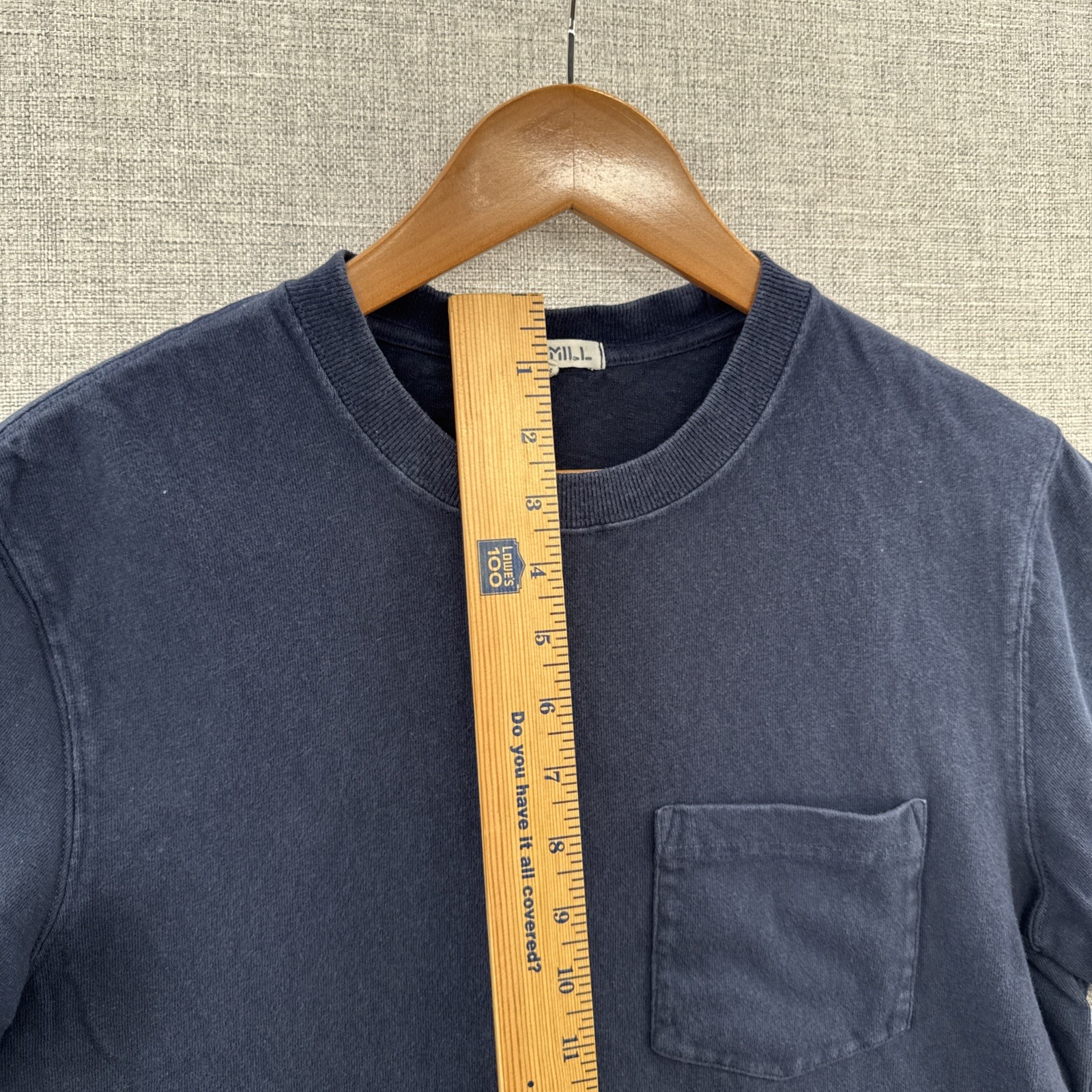 Alex Mill T Shirt Mens Small Blue Navy Pocket Short Sleeve Minimalist Adult gallery
