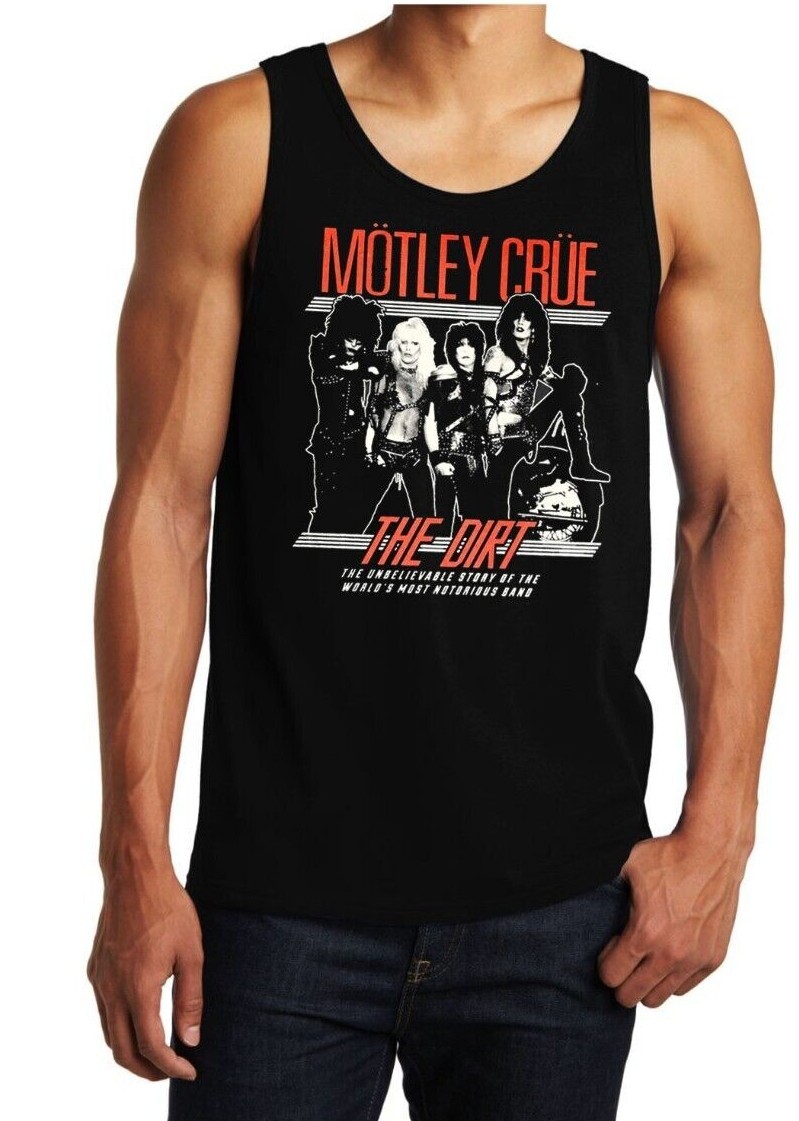 Motley Crue The Dirt Rock Band Black Tank Top Men’s Sizes