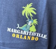 Margaritaville Men’s Orlando Chill Graphic Blue Short Sleeve Shirt Size Large