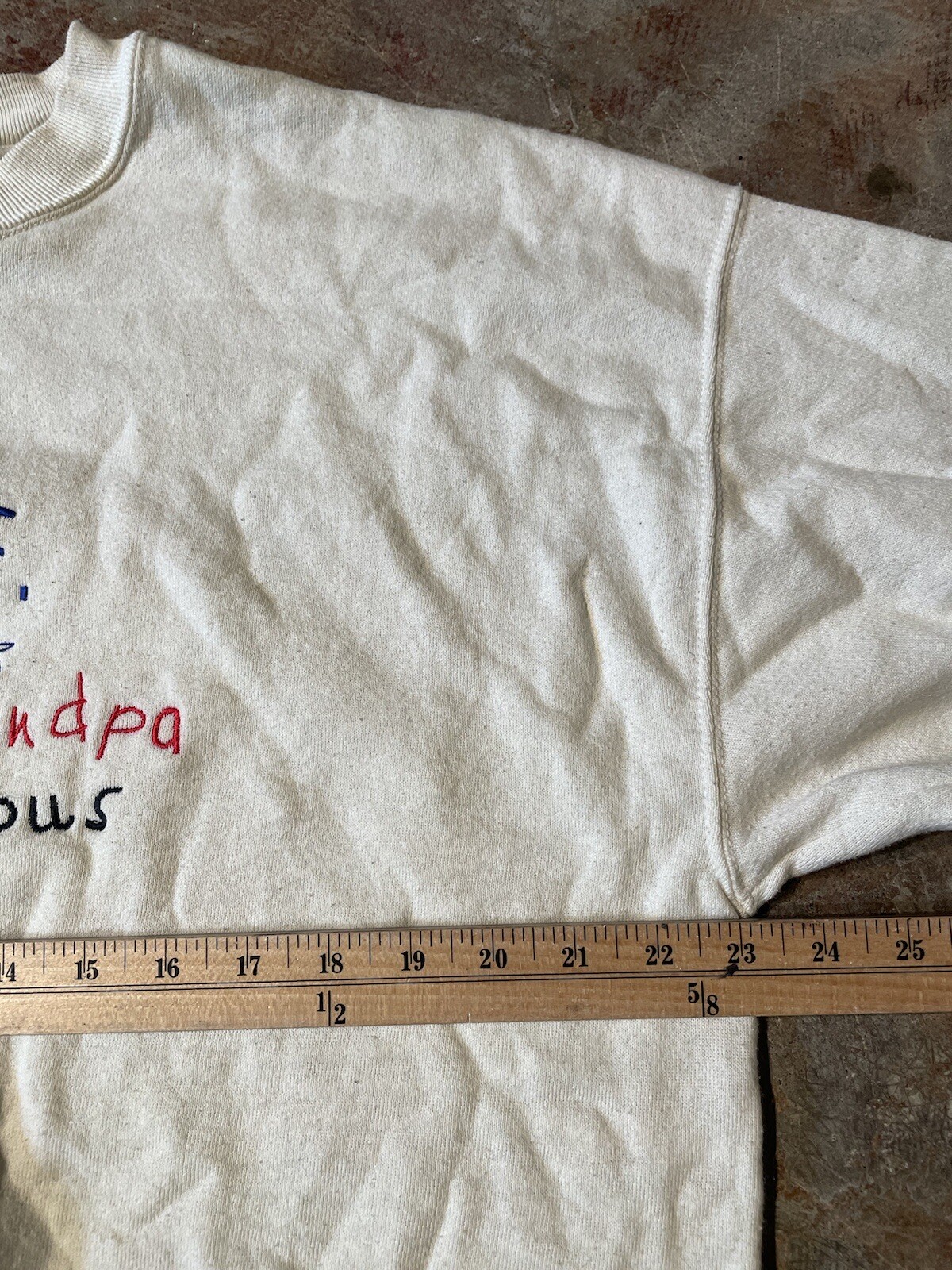 Vintage "TGIF This Grandpa Is Fun" Fruit Of The Loom Sweatshirt Crewneck Sz XL gallery